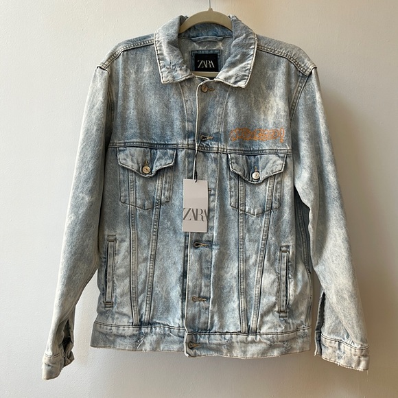 🆕 ZaraJean Jacket Small Light Wash Rugged